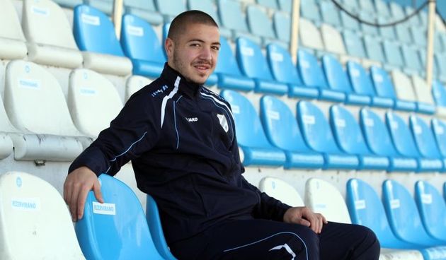 16.02.2015., Stadion Kantrida, Rijeka – Josip Radosevic, nogometas HNK Rijeka. Photo: Goran Kovacic/PIXSELL