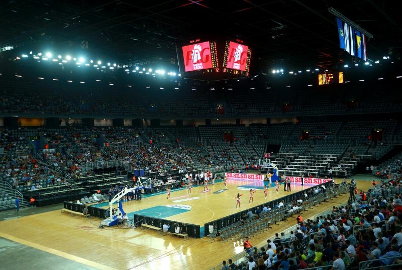 Arena Zagreb, Zagreb – Pripremni turnir za EuroBasket 2015., Hrvatska – BiH. Photo: Igor Kralj i Marko Lukunic/PIXSELL Arena Zagreb, Zagreb – Pripremni turnir za EuroBasket 2015., Hrvatska – BiH. Photo: Igor Kralj i Marko Lukunic/PIXSELL