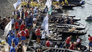 Metkovic, 140810.
Trinaesti maraton ladja vozi se od Metkovica do Ploca u duzini od 22,5 kilometara. U maratonu je nastupilo oko 600 veslaca u 35 ladjarskih posada.
Foto: Denis Jerkovic / Cropix
