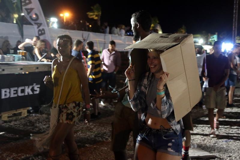 Koncert Chrisa Browna, koji je trebao biti održan na plaži Zrće, zbog jake bure je održan u prepunom klubu Aquarius.  Photo: Dalibor Urukalović/PIXSELL