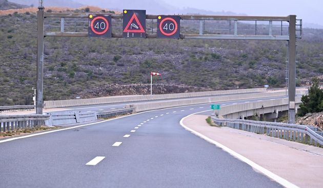 Na autocesti A1 otežan promet zbog snijega i olujne bure