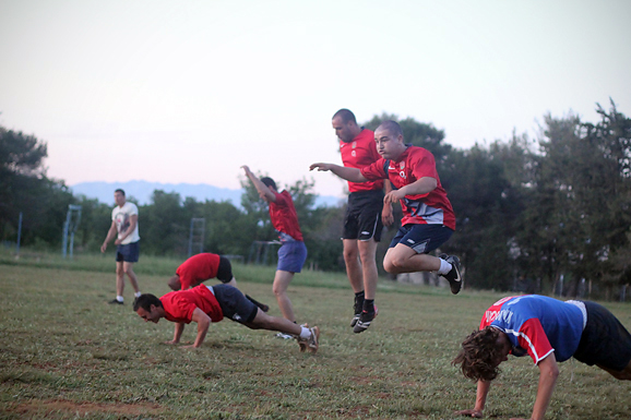 Trening zadarskih ragbijaša u Zemuniku (foto:Saša Čuka)