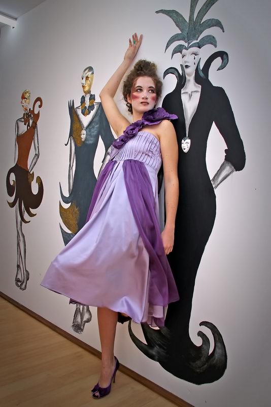 2500 kn; Haljinu dizajnira Klara Dedić: saten-svila i muslin (foto: Marin Gospić)