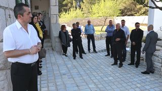 Delegacija Južnomoravske regije u posjeti otoku Viru Delegacija Južnomoravske regije u posjeti otoku Viru