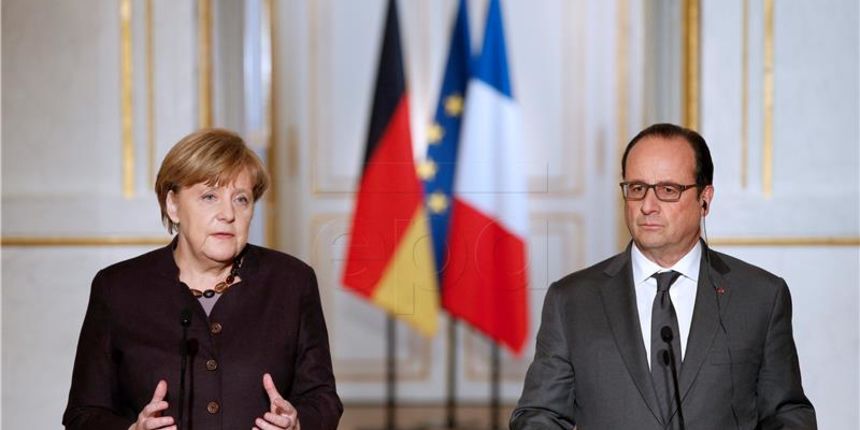 Merkel i Hollande, Foto: Hina Merkel i Hollande, Foto: Hina