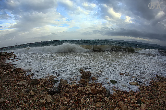 Jugo u Zadru 29. ozujka 2009. (Foto: Boris Kacan)