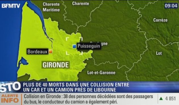 Najmanje 42 poginulih u sudaru autobusa i kamiona na jugu Francuske