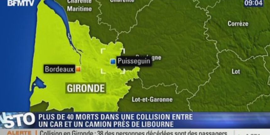 Najmanje 42 poginulih u sudaru autobusa i kamiona na jugu Francuske Najmanje 42 poginulih u sudaru autobusa i kamiona na jugu Francuske