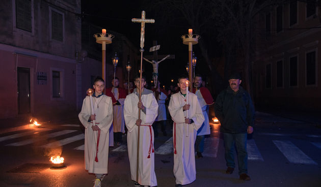 Biograd: procesija na Veliki petak, foto- V. Pesic