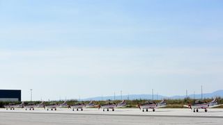 Krila Oluje se vratili u Hrvatsku nakon osvojene nagrade na vojnom aeromitingu RIAT. Photo: Davor VišnjićPIXSELL Krila Oluje se vratili u Hrvatsku nakon osvojene nagrade na vojnom aeromitingu RIAT. Photo: Davor VišnjićPIXSELL