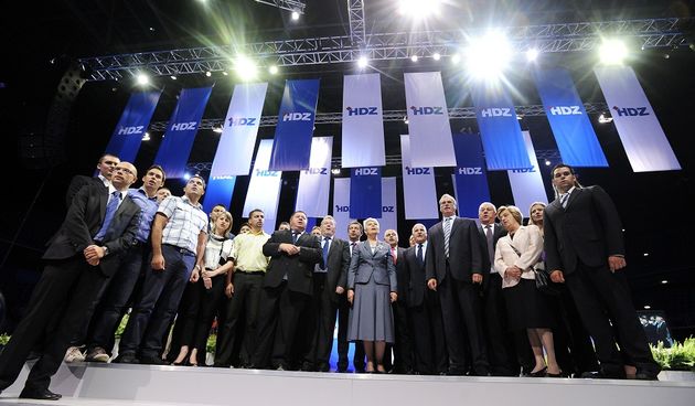 Hrvatska demokratska zajednica (HDZ) odrzala je 14. Opci sabor u Areni Zagreb. Foto: Marko Miscevic / CROPIX