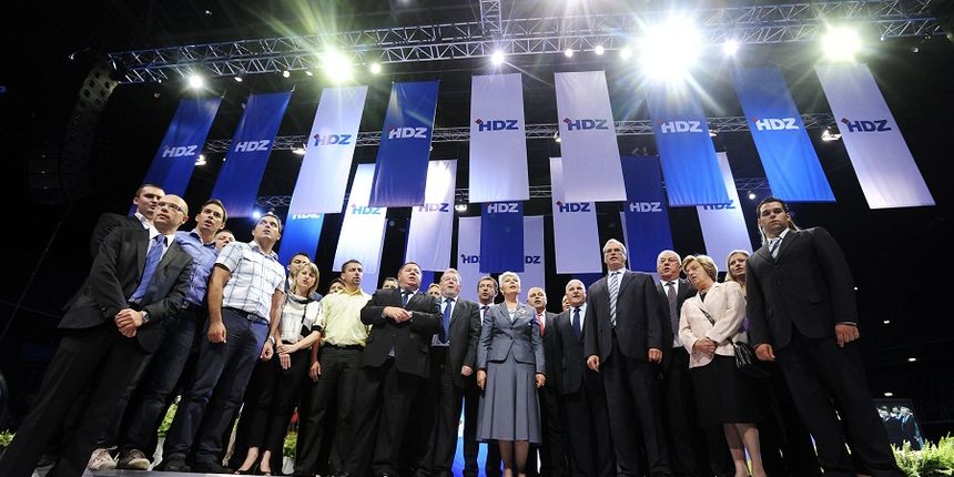 Hrvatska demokratska zajednica (HDZ) odrzala je 14. Opci sabor u Areni Zagreb. Foto: Marko Miscevic / CROPIX Hrvatska demokratska zajednica (HDZ) odrzala je 14. Opci sabor u Areni Zagreb. Foto: Marko Miscevic / CROPIX