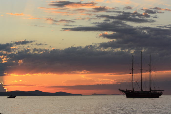 Čudesni zalazak sunca u Zadru 26. kolovoza 2012.