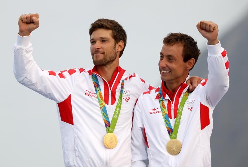 Rioe de Janeiro. Olimpijski prvaci u klasi 470, Šime Fantela i Igor Marenić. Photo. Igor Kralj/PIXSELL Rioe de Janeiro. Olimpijski prvaci u klasi 470, Šime Fantela i Igor Marenić. Photo. Igor Kralj/PIXSELL