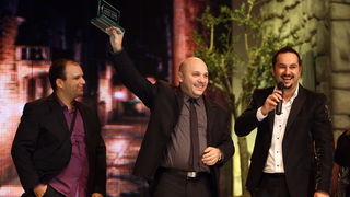 Zadar, 131110.
Dvorana Kresimira Cosica.
Festival zabavne glazbe Zadar 2010. Druga vecer.
Na fotografiji: rokatanski bend
Foto: Vladimir Ivanov / Cropix Zadar, 131110.
Dvorana Kresimira Cosica.
Festival zabavne glazbe Zadar 2010. Druga vecer.
Na fotografiji: rokatanski bend
Foto: Vladimir Ivanov / Cropix