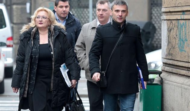 U sjedistu stanke odrzana je jos jedna sjednica Nacionalnog vijeca Mosta nezavisnih lista. Ines Strenja Linic, Nikola Grmoja, Josip Katalinic. Photo: Patrik Macek/PIXSELL