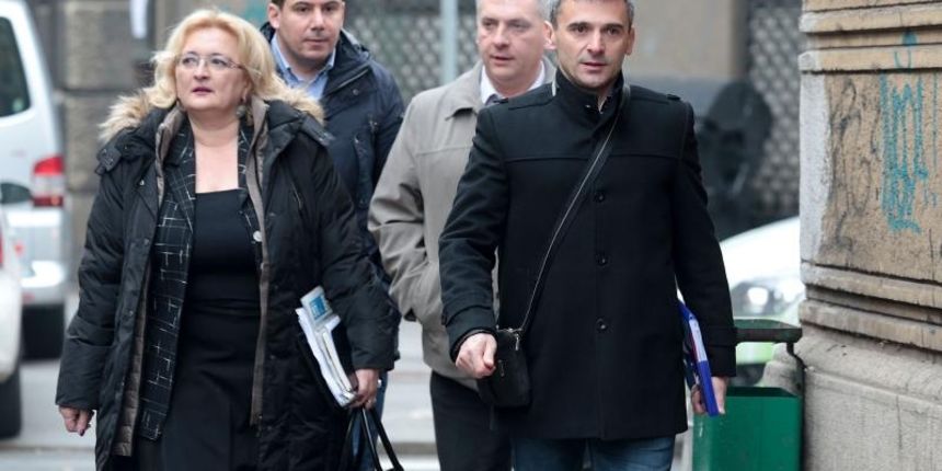 U sjedistu stanke odrzana je jos jedna sjednica Nacionalnog vijeca Mosta nezavisnih lista. Ines Strenja Linic, Nikola Grmoja, Josip Katalinic. Photo: Patrik Macek/PIXSELL