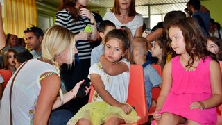 Prvi dan škole u OŠ Stanovi  ; foto Iva Perinčić