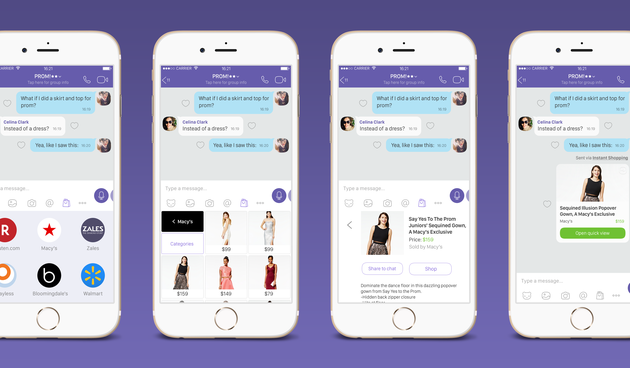 Rakuten Viber Instant Shopping