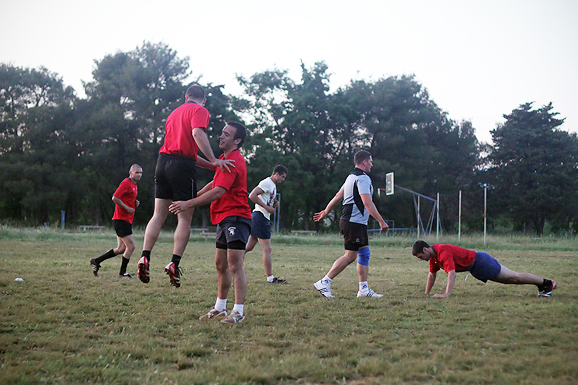 Trening zadarskih ragbijaša u Zemuniku (foto:Saša Čuka)