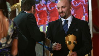 Zagreb, 261210.
HTV, studio Anton Marti, Prisavlje BB.
59. izbor sportasa 2010. godine u organizacij Sportskih novosti.
Na fotografiji: Samir Barac.
Foto: Ronald Gorsic / CROPIX