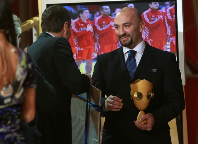 Zagreb, 261210.
HTV, studio Anton Marti, Prisavlje BB.
59. izbor sportasa 2010. godine u organizacij Sportskih novosti.
Na fotografiji: Samir Barac.
Foto: Ronald Gorsic / CROPIX
