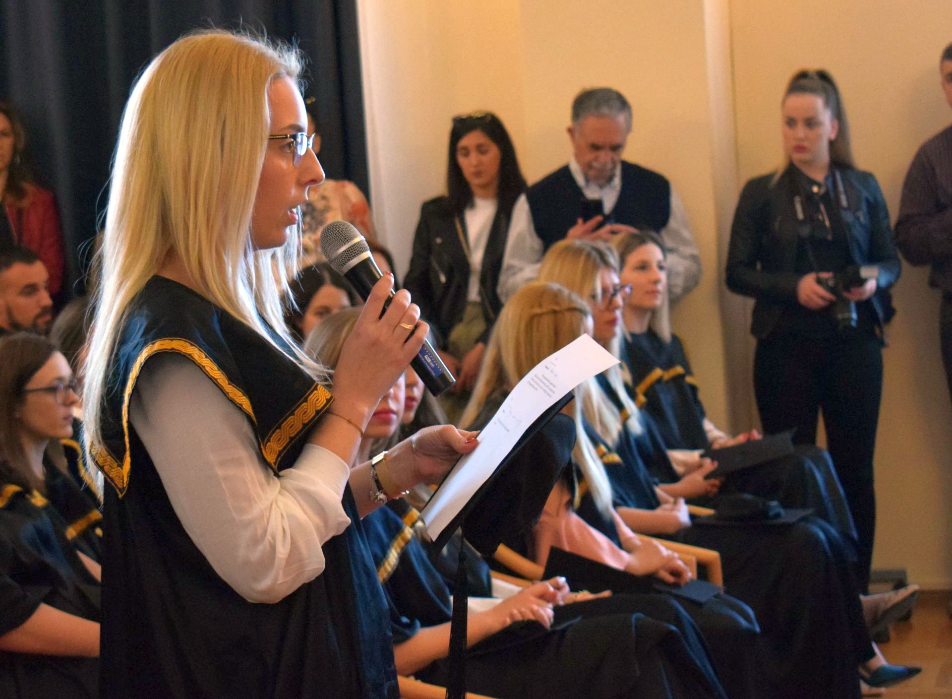 Promocija magistara u Svečanoj dvorani Sveučilišta u Zadru Promocija magistara u Svečanoj dvorani Sveučilišta u Zadru