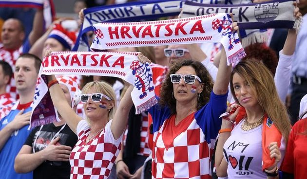Katar – 24. svjetsko rukometno prvenstvo, osmina finala, Hrvatska – Brazil 26-25. Hrvatski navijaci. Photo: Goran Stanzl/PIXSEL