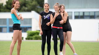 Zadar, 210513.
Erste Plava Liga danas se odrzava na stadionu Visnjik. Rijec je o jedinstvenom djecjem atletskom natjecanju upecatljivog slogana Brze, Vise, Jace, koje se odrzava pod visokim pokroviteljstvom Ministarstva znanosti obrazovanja i sporta. Orga Zadar, 210513.
Erste Plava Liga danas se odrzava na stadionu Visnjik. Rijec je o jedinstvenom djecjem atletskom natjecanju upecatljivog slogana Brze, Vise, Jace, koje se odrzava pod visokim pokroviteljstvom Ministarstva znanosti obrazovanja i sporta. Orga