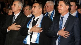 Grad Biograd na moru odrzao je svecanu sjednicu na kojoj su urucene zahvalnice zasluznim gradjanima. Sjednici su nazocili i generali Ante Gotovina i Mladen Markac koji je proglasen za pocasnog gradjanina. Photo: Dino Stanin/PIXSELL