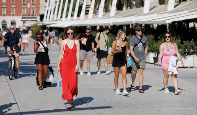 Split – centar grada i plaža Bačvice, 16. rujna 2023.