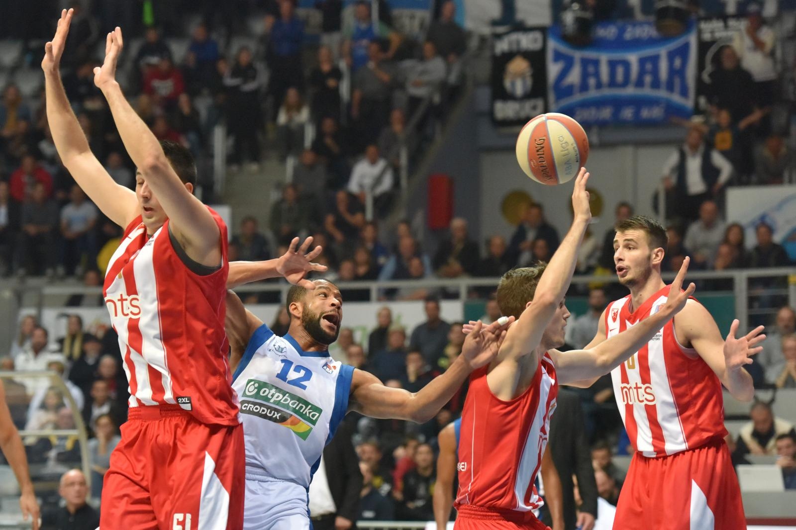 ABA liga, 9. kolo: KK Zadar – KK Crvena Zvezda 76-88 ABA liga, 9. kolo: KK Zadar – KK Crvena Zvezda 76-88