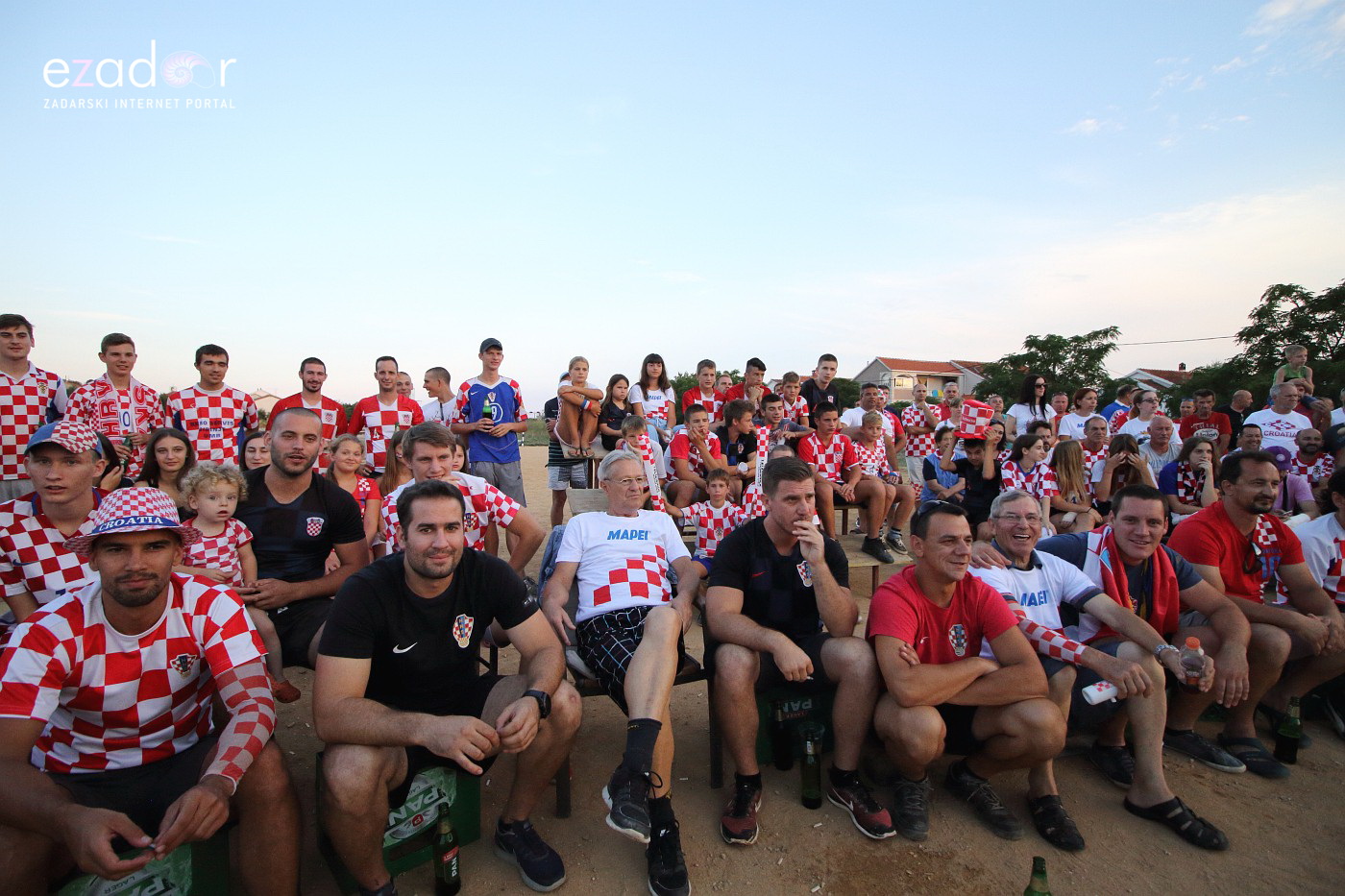 Bibinje: Navijanje za Vatrene i fešta nakon pobjede nad Engleskom