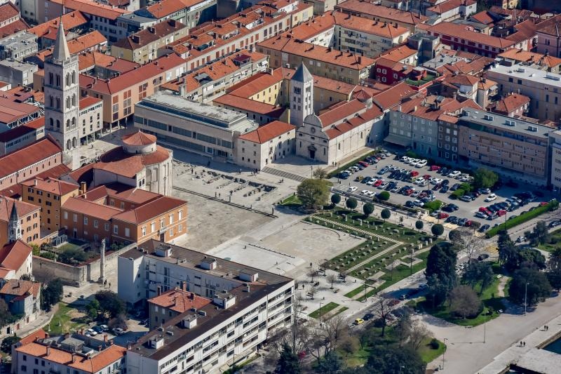 Zadar iz zraka, zračna panorama