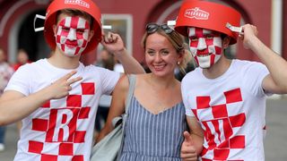 Hrvatski navijači okupirali centar Moskve!