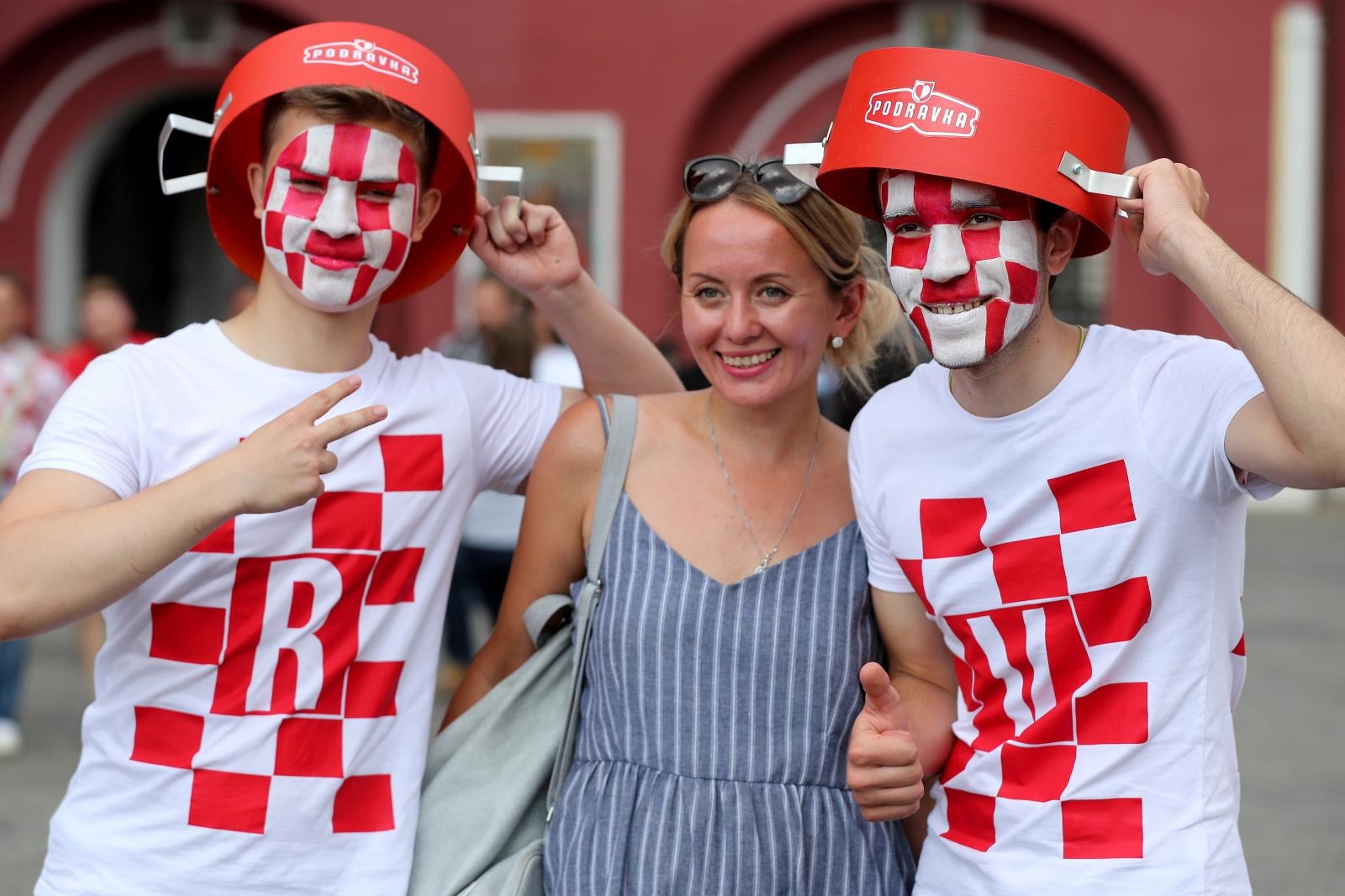 Hrvatski navijači okupirali centar Moskve!