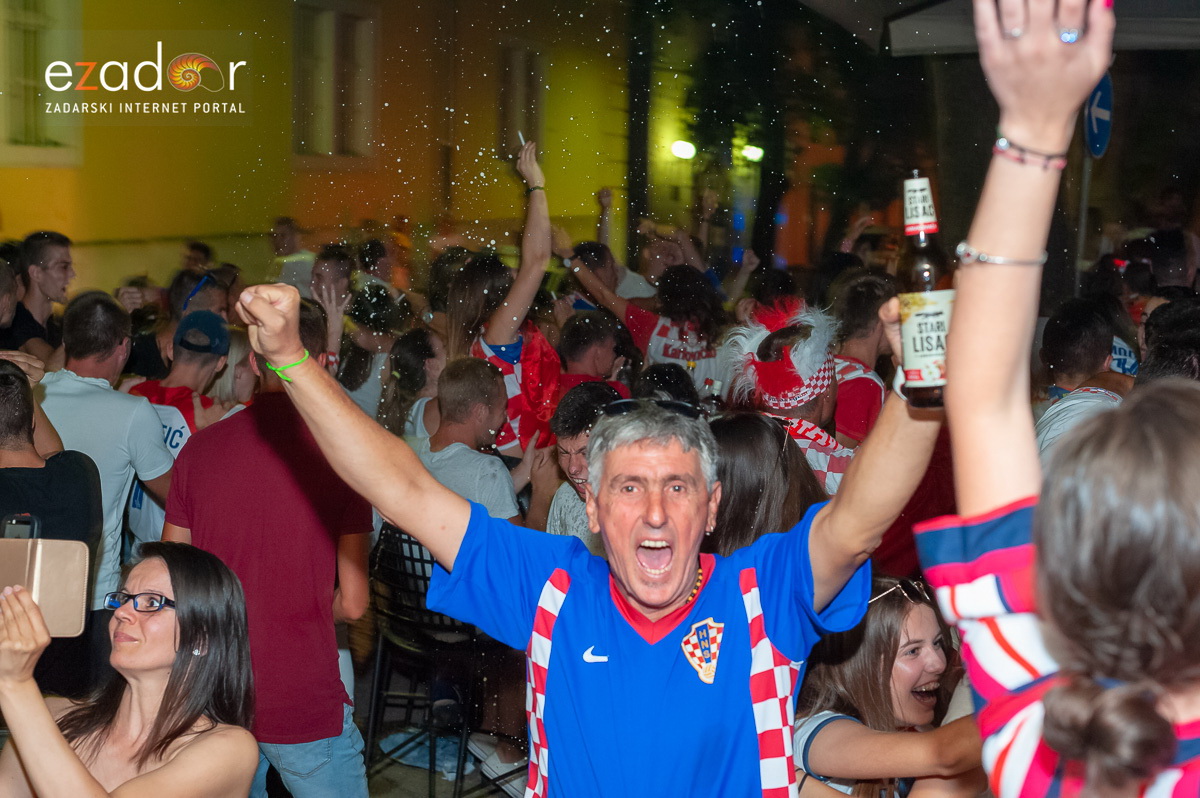 Zadar je gorio: Velika fešta nakon plasmana Vatrenih u finale Svjetskog prvenstva