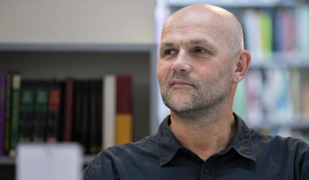 U Knjiznici Bogdana Ogrizovica odrzano je predstavljanje knjige autora Branka Lazarevica – Djecakova potraga za mrtvim ocem. Sasa Lekovic. HND. Photo: Davor Puklavec/PIXSELL