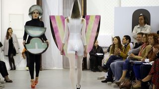 U sklopu tribine Moda osamdesetih – modni laboratorij za 21. stoljece odrzana odrzana modna revija Avangardna moda osamdesetih. Zvoncica Vuckovic. Photo: Robert Anic/PIXSELL