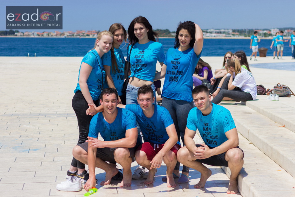 Ludijada zadarskih maturanata na Pozdravu suncu i Morskim orguljama