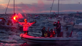 Veličanstven doček četvorice zadarskih Vatrenih od Gradskog mosta do Foruma