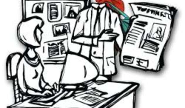 Ilustracija novinara