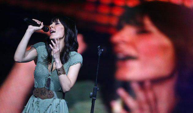 Zagreb, 190409.

Koncert Mise Kovaca u Areni Zagreb.

Na slici: Ivana Kovac.

Foto: Neja Markicevic / CROPIX