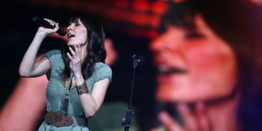 Zagreb, 190409.

Koncert Mise Kovaca u Areni Zagreb.

Na slici: Ivana Kovac.

Foto: Neja Markicevic / CROPIX