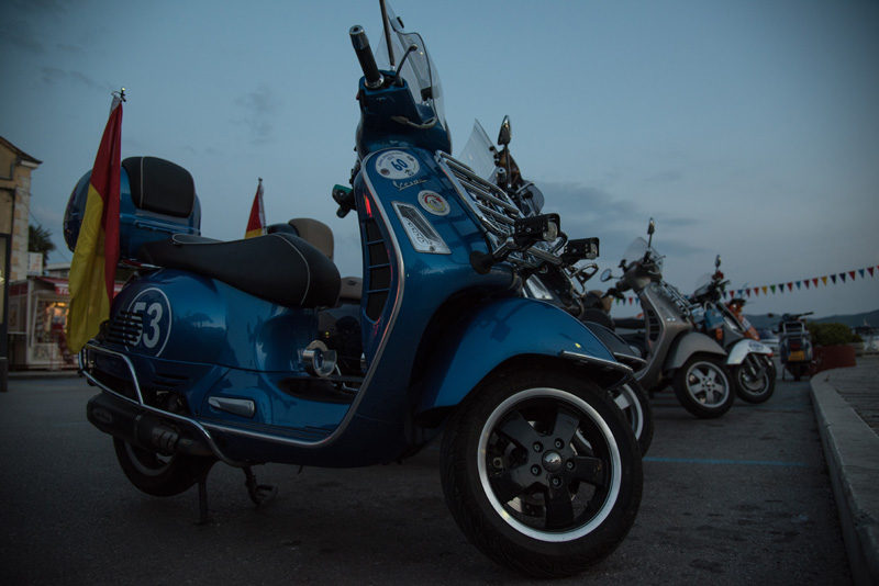 Vespa World Days 2015: Prve vespe stigle u Biograd, foto: Vinko Pešić