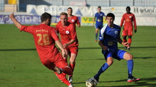 Zadar, 260513.
Stadion Stanovi.
Utakmica MAXtv 1. HNL izmedju Zadra i Splita.
Na fotografiji: Radeljic (20), Ivancic (desno).
Foto: Luka Gerlanc / CROPIX