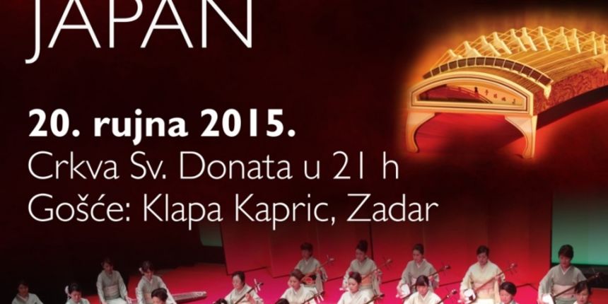 U nedjelju koncert japanske škole tradicionalne glazbe Mionokai i ženske klape Kapric U nedjelju koncert japanske škole tradicionalne glazbe Mionokai i ženske klape Kapric