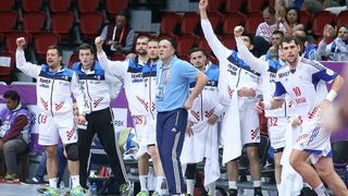 Doha, Katar – 24. svjetsko rukometno prvenstvo, 4. kolo, grupa B, Makedonija- Hrvatska. Photo: Goran Stanzl/PIXSELL
