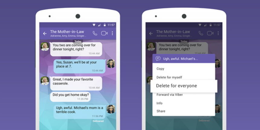 Viber- izbriši poruku