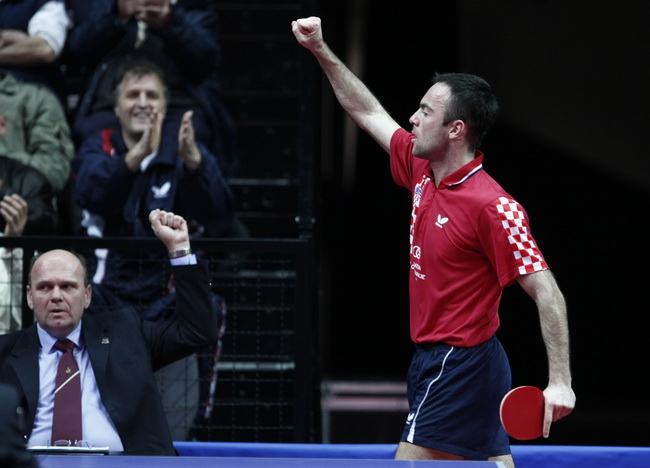Split, 020310.
Spaladium Arena.
Trece kolo Europske lige u stolnom tenisu odrzalo se u Spaladium Areni gdje su snage odmjerili reprezentacija Hrvatske sa Srbijom u muskoj kategoriji i reprezentacija Hrvatske sa Madjarskom u zenskoj kategoriji.
Spektakl j Split, 020310.
Spaladium Arena.
Trece kolo Europske lige u stolnom tenisu odrzalo se u Spaladium Areni gdje su snage odmjerili reprezentacija Hrvatske sa Srbijom u muskoj kategoriji i reprezentacija Hrvatske sa Madjarskom u zenskoj kategoriji.
Spektakl j